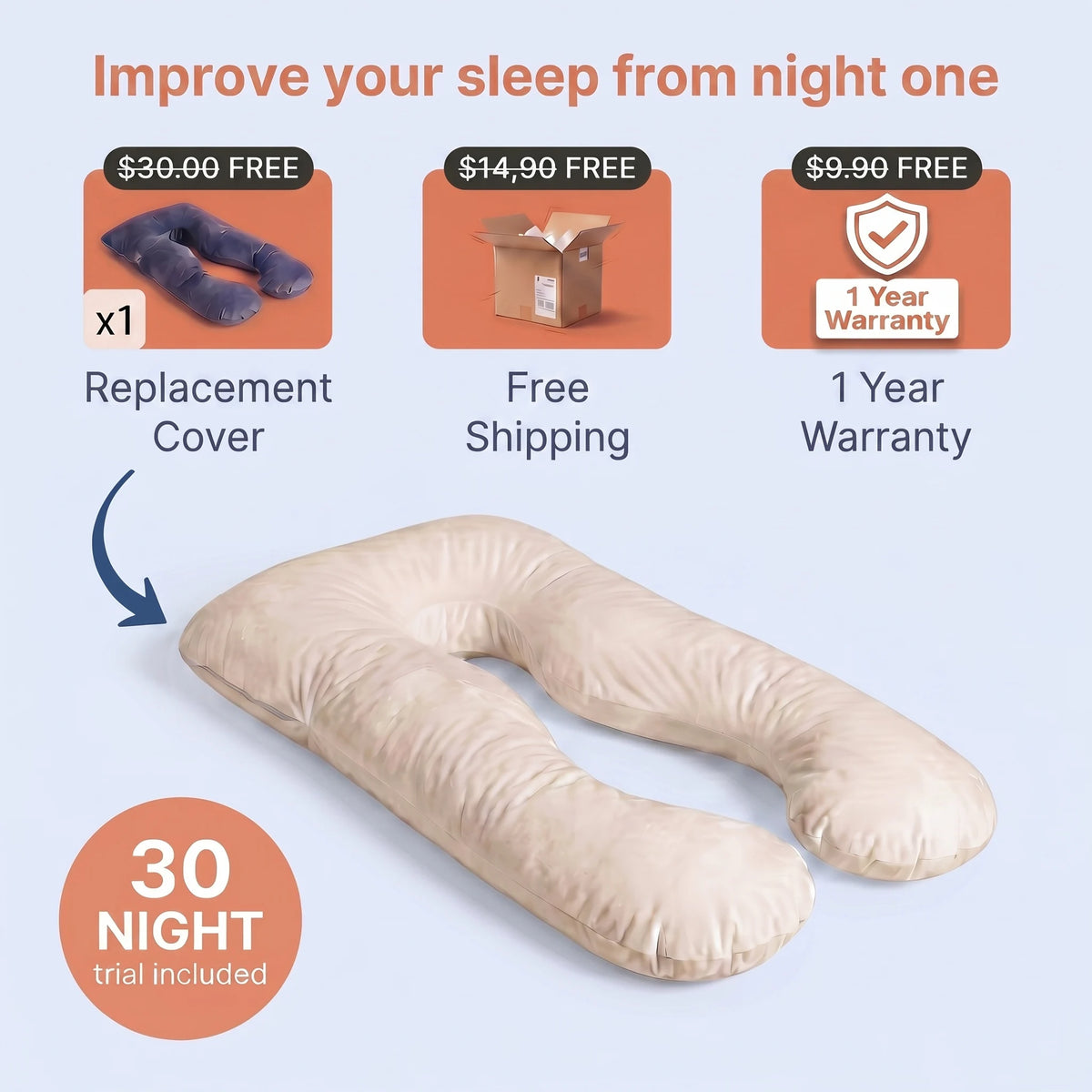 The body pillow that holds you all night
